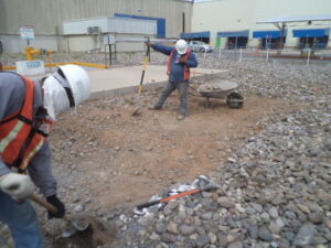 Piso de tanque refrigerante Planta Ford